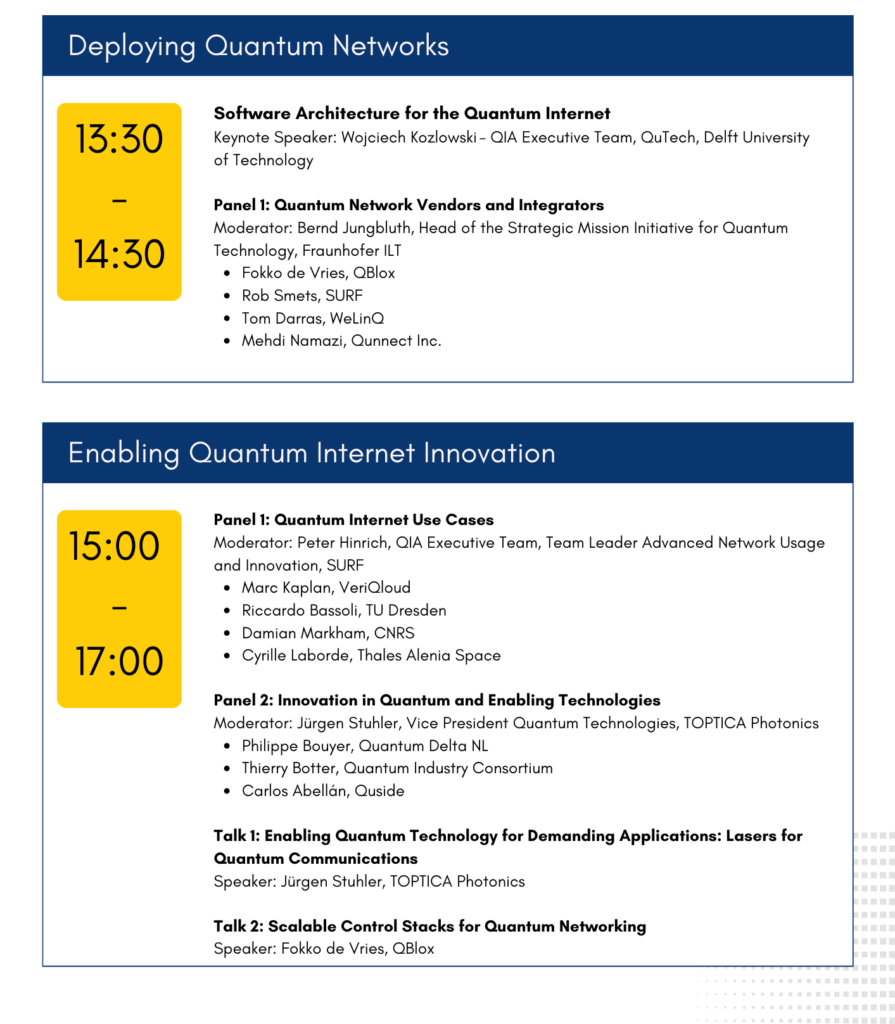 Inside Quantum Technology The Hague 2023 - Quantum Internet Alliance